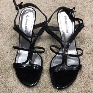 Black Gianni Bini strappy heels